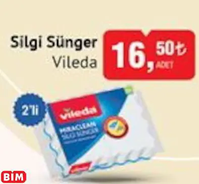 VİLEDA 2'Lİ SİLGİ SÜNGER